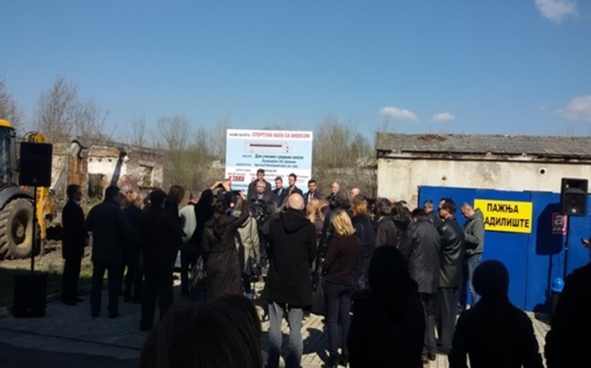 Polaganje kamena temeljca sportske hale